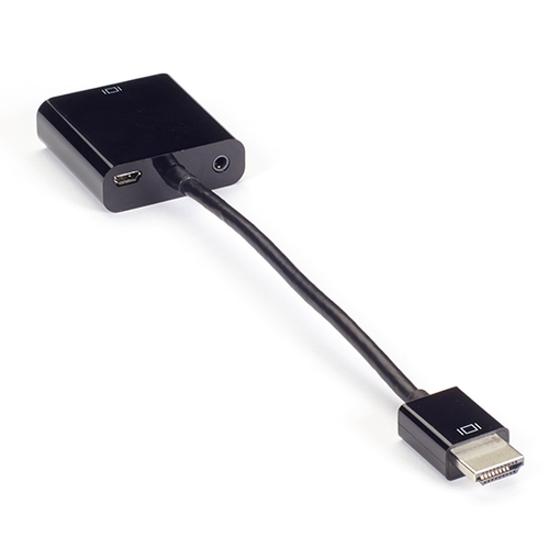 Morse kode beløb Kontrakt VA-HDMI-VGA, HDMI to VGA Adapter Converter with Audio, Male/Female Dongle -  Black Box