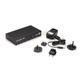 KVM-Switch - UHD 4K, Dual-Monitor, HDMI/DisplayPort, USB 3.2 Gen 1, USB Typ C, Audio, 2-Port